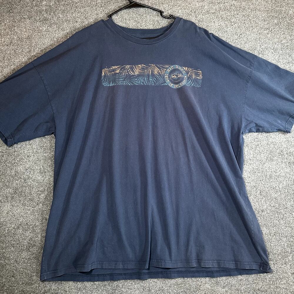 Big Dogs Men’s 4XL Blue Dept of Relaxation Graphic T Shirt Big Tall Cotton